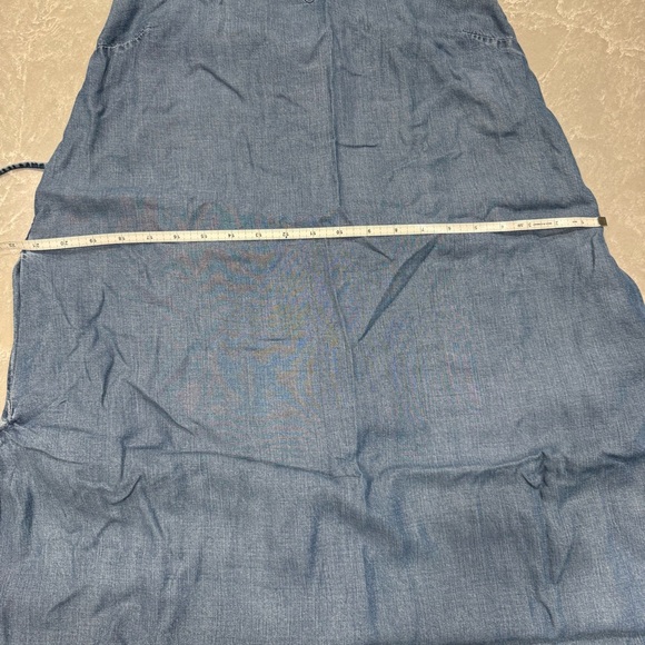 GAP Maxi Dress Blue Chambray with Pockets Size Small - Picture 8 of 12